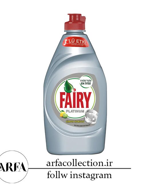 مایع ظرفشویی فیری با رایحه لیمو مدل PLATINUM حجم 430 میل
