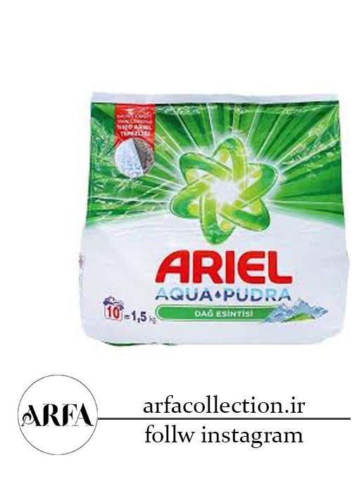 پودر ماشین لباسشویی آریل Aqua Pudra با رایحه نسیم کوهستانی 1.5 کیلوگرم