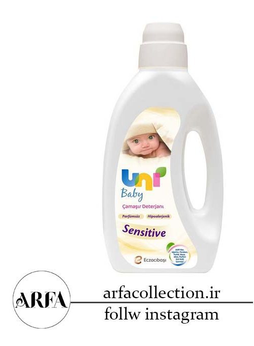 شوینده لباسشویی کودک یونی بیبی مدل Sensitive حجم 1800 میل