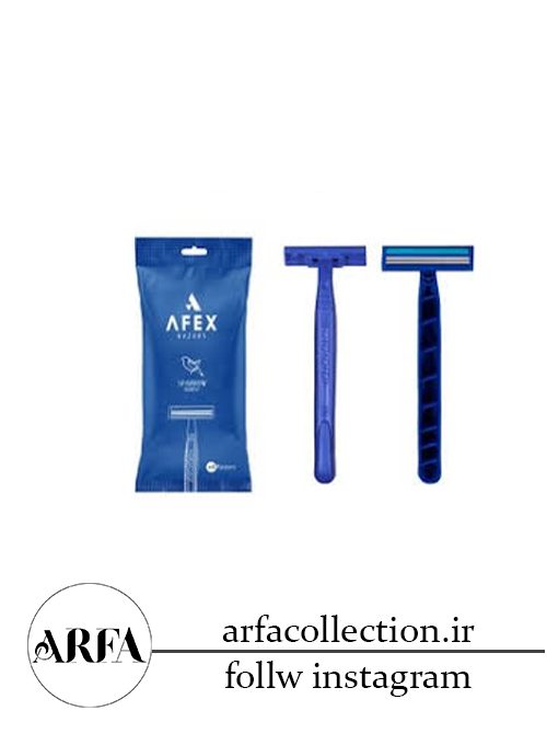 خودتراش 3 تیغ افکس Afex مدل Heron بسته 4 عددی