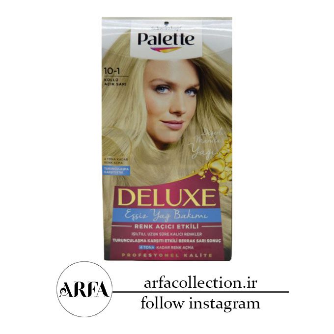 کیت رنگ مو بلوند روشن دودی پلت Deluxe مدل Renk Acici Etkili شماره 10.1