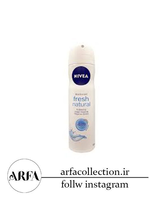 اسپری دئودورانت زنانه بدون پودر نیوآ مدل Fresh Natural حجم 150 میل