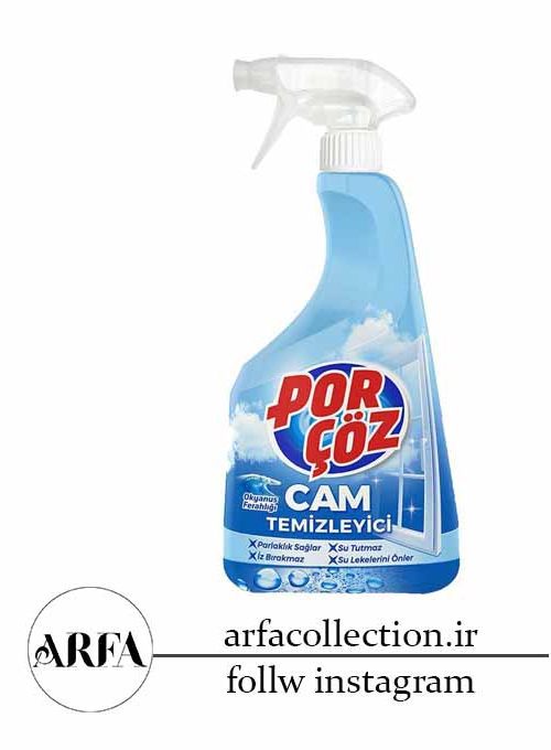 اسپری شیشه پاک کن پورچوز با رایحه اقیانوس 750 میل