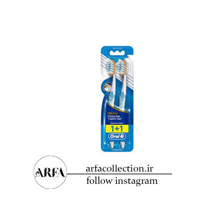 مسواک اورال بی مدل Pro-Flex با برس نرم بسته 2 عددی