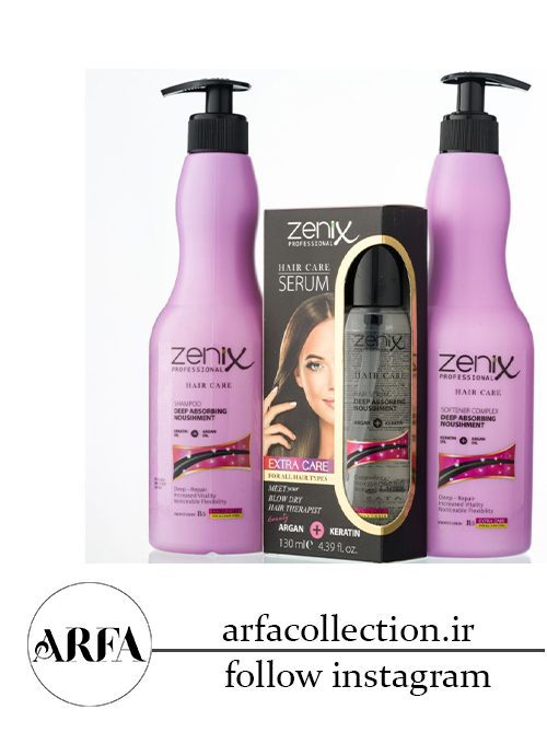 ماسک نرم‌کننده مو آرگان کراتینه مراقبت از مو Zenix 500 میلی لیتر