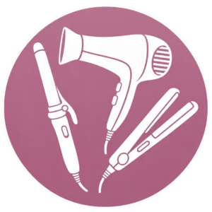 Mauve Beauty Tools Badge