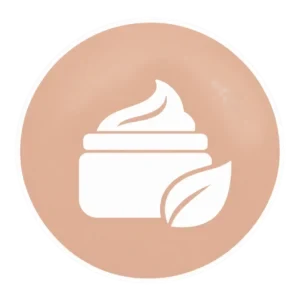 Peach Skincare Cream Jar Badge